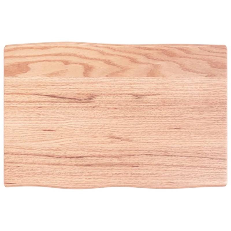 vidaXL Tischplatte 60x40x2 cm Massivholz Eiche Behandelt Baumkante vidaXL Tischplatte 60x40x2 cm Massivholz Eiche Behandelt Baumkante