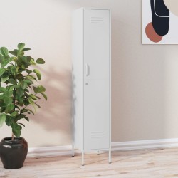 vidaXL Schließfachschrank Weiß 35x46x180 cm Stahl 