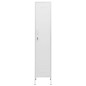 vidaXL Schließfachschrank Weiß 35x46x180 cm Stahl vidaXL Schließfachschrank Weiß 35x46x180 cm Stahl