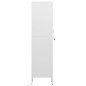 vidaXL Schließfachschrank Weiß 35x46x180 cm Stahl vidaXL Schließfachschrank Weiß 35x46x180 cm Stahl