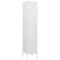 vidaXL Schließfachschrank Weiß 35x46x180 cm Stahl vidaXL Schließfachschrank Weiß 35x46x180 cm Stahl