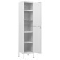 vidaXL Schließfachschrank Weiß 35x46x180 cm Stahl vidaXL Schließfachschrank Weiß 35x46x180 cm Stahl