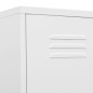 vidaXL Schließfachschrank Weiß 35x46x180 cm Stahl vidaXL Schließfachschrank Weiß 35x46x180 cm Stahl