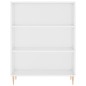 Highboard Hochglanz-Weiß 69,5x34x180 cm Holzwerkstoff Highboard Hochglanz-Weiß 69,5x34x180 cm Holzwerkstoff