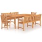 vidaXL 5-tlg. Garten-Essgruppe Massivholz Teak vidaXL 5-tlg. Garten-Essgruppe Massivholz Teak