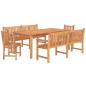 vidaXL 5-tlg. Garten-Essgruppe Massivholz Teak vidaXL 5-tlg. Garten-Essgruppe Massivholz Teak