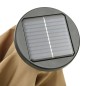vidaXL Sonnenschirm mit LED-Leuchten Taupe 200x211cm Aluminium vidaXL Sonnenschirm mit LED-Leuchten Taupe 200x211cm Aluminium