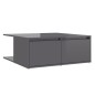 vidaXL Couchtisch Hochglanz-Grau 80x80x31 cm Holzwerkstoff vidaXL Couchtisch Hochglanz-Grau 80x80x31 cm Holzwerkstoff