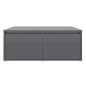 vidaXL Couchtisch Hochglanz-Grau 80x80x31 cm Holzwerkstoff vidaXL Couchtisch Hochglanz-Grau 80x80x31 cm Holzwerkstoff