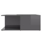 vidaXL Couchtisch Hochglanz-Grau 80x80x31 cm Holzwerkstoff vidaXL Couchtisch Hochglanz-Grau 80x80x31 cm Holzwerkstoff