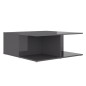 vidaXL Couchtisch Hochglanz-Grau 80x80x31 cm Holzwerkstoff vidaXL Couchtisch Hochglanz-Grau 80x80x31 cm Holzwerkstoff