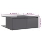 vidaXL Couchtisch Hochglanz-Grau 80x80x31 cm Holzwerkstoff vidaXL Couchtisch Hochglanz-Grau 80x80x31 cm Holzwerkstoff