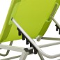 vidaXL Sonnenliege Aluminium und Textilene Grün vidaXL Sonnenliege Aluminium und Textilene Grün