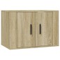 vidaXL TV-Wandschränke 2 Stk. Sonoma-Eiche 57x34,5x40 cm vidaXL TV-Wandschränke 2 Stk. Sonoma-Eiche 57x34,5x40 cm
