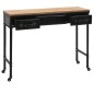 vidaXL Konsolentisch MDF und Tannenholz 100 x 33,5 x 80 cm vidaXL Konsolentisch MDF und Tannenholz 100 x 33,5 x 80 cm