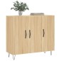 vidaXL Sideboard Sonoma-Eiche 90x34x80 cm Holzwerkstoff vidaXL Sideboard Sonoma-Eiche 90x34x80 cm Holzwerkstoff