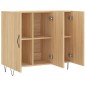vidaXL Sideboard Sonoma-Eiche 90x34x80 cm Holzwerkstoff vidaXL Sideboard Sonoma-Eiche 90x34x80 cm Holzwerkstoff
