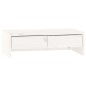 vidaXL Monitorständer Weiß 50x27x15 cm Massivholz Kiefer vidaXL Monitorständer Weiß 50x27x15 cm Massivholz Kiefer