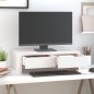 vidaXL Monitorständer Weiß 50x27x15 cm Massivholz Kiefer vidaXL Monitorständer Weiß 50x27x15 cm Massivholz Kiefer