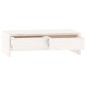 vidaXL Monitorständer Weiß 50x27x15 cm Massivholz Kiefer vidaXL Monitorständer Weiß 50x27x15 cm Massivholz Kiefer