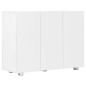 vidaXL Sideboard Hochglanz-Weiß 107x35x80,5 cm vidaXL Sideboard Hochglanz-Weiß 107x35x80,5 cm