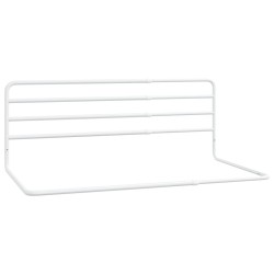 vidaXL Kleinkind-Bettschutzgitter Weiß (76-137)x55 cm Eisen   