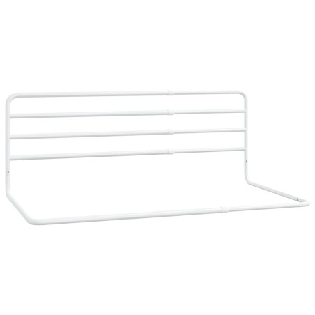 vidaXL Kleinkind-Bettschutzgitter Weiß (76-137)x55 cm Eisen   