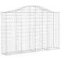 vidaXL Gabionen mit Hochbogen 25Stk. 200x30x120/140cm Verzinktes Eisen vidaXL Gabionen mit Hochbogen 25Stk. 200x30x120/140cm Verzinktes Eisen