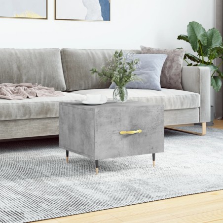 vidaXL Couchtisch Betongrau 50x50x40 cm Holzwerkstoff