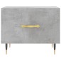 vidaXL Couchtisch Betongrau 50x50x40 cm Holzwerkstoff vidaXL Couchtisch Betongrau 50x50x40 cm Holzwerkstoff