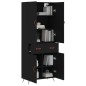 vidaXL Highboard Schwarz 69,5x34x180 cm Holzwerkstoff vidaXL Highboard Schwarz 69,5x34x180 cm Holzwerkstoff