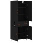vidaXL Highboard Schwarz 69,5x34x180 cm Holzwerkstoff vidaXL Highboard Schwarz 69,5x34x180 cm Holzwerkstoff