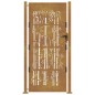 vidaXL Gartentor 105x205 cm Cortenstahl Bambus-Design vidaXL Gartentor 105x205 cm Cortenstahl Bambus-Design