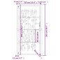 vidaXL Gartentor 105x205 cm Cortenstahl Bambus-Design vidaXL Gartentor 105x205 cm Cortenstahl Bambus-Design