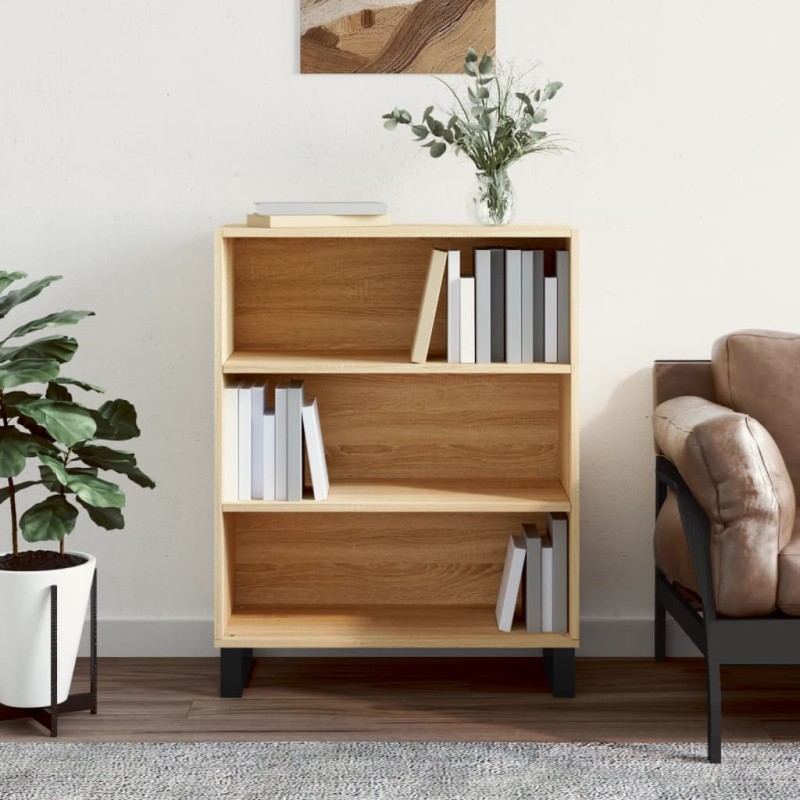 vidaXL Regalschrank Sonoma-Eiche 69,5x32,5x90 cm Holzwerkstoff vidaXL Regalschrank Sonoma-Eiche 69,5x32,5x90 cm Holzwerkstoff