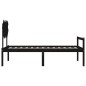 vidaXL Massivholzbett mit Kopfteil Schwarz 90x200 cm vidaXL Massivholzbett mit Kopfteil Schwarz 90x200 cm