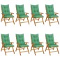 vidaXL Gartenstühle mit Auflagen 8 Stk. Massivholz Teak vidaXL Gartenstühle mit Auflagen 8 Stk. Massivholz Teak