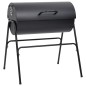 vidaXL Grill mit 2 Grillrosten Schwarz 80x95x90 cm Stahl vidaXL Grill mit 2 Grillrosten Schwarz 80x95x90 cm Stahl