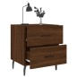 vidaXL Nachttische 2Stk. Braun Eichen-Optik 40x35x47,5cm Holzwerkstoff vidaXL Nachttische 2Stk. Braun Eichen-Optik 40x35x47,5cm Holzwerkstoff