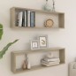 vidaXL Würfelregale 2 Stk. Sonoma-Eiche 100x15x30 cm Holzwerkstoff vidaXL Würfelregale 2 Stk. Sonoma-Eiche 100x15x30 cm Holzwerkstoff