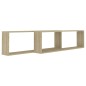 vidaXL Würfelregale 2 Stk. Sonoma-Eiche 100x15x30 cm Holzwerkstoff vidaXL Würfelregale 2 Stk. Sonoma-Eiche 100x15x30 cm Holzwerkstoff