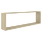 vidaXL Würfelregale 2 Stk. Sonoma-Eiche 100x15x30 cm Holzwerkstoff vidaXL Würfelregale 2 Stk. Sonoma-Eiche 100x15x30 cm Holzwerkstoff