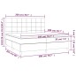 vidaXL Boxspringbett mit Matratze Dunkelgrau 200x200 cm Stoff vidaXL Boxspringbett mit Matratze Dunkelgrau 200x200 cm Stoff