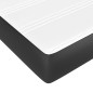 vidaXL Boxspringbett mit Matratze Schwarz 140x190 cm Kunstleder vidaXL Boxspringbett mit Matratze Schwarz 140x190 cm Kunstleder