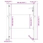 vidaXL Gartentor 105x130 cm Cortenstahl vidaXL Gartentor 105x130 cm Cortenstahl