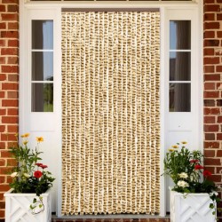 vidaXL Insektenschutz-Vorhang Beige und Braun 90x220 cm Chenille