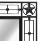 Garten-Wandspiegel Rechteckig 50×80 cm Schwarz Garten-Wandspiegel Rechteckig 50×80 cm Schwarz