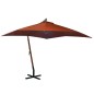 vidaXL Ampelschirm mit Mast Terracotta-Rot 3x3 m Massivholz Tanne vidaXL Ampelschirm mit Mast Terracotta-Rot 3x3 m Massivholz Tanne