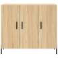 vidaXL Sideboard Sonoma-Eiche 90x34x80 cm Holzwerkstoff vidaXL Sideboard Sonoma-Eiche 90x34x80 cm Holzwerkstoff