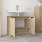 vidaXL Badezimmerschrank Sonoma-Eiche 64,5x33,5x59 cm Holzwerkstoff